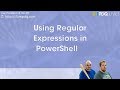 PDQ Live! : Using Regular Expressions in PowerShell