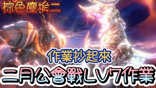 【棕色塵埃二】作業抄起來!2月公會戰BOSS~LV7攻略~