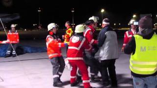 Großeinsatz Übung am Flughafen München