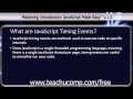 JavaScript Training Tutorial What are JavaScript Timing Events?