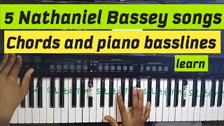 Learn 5 Nathaniel Bassey songs piano chords and basslines for praise \u0026 worship