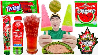 다양한 수박 음식 먹방 Various watermelon food Mukbang 수박아이스크림 Jelly Cotton Candy 수박빵 재미있는영상 JJAEMI째미