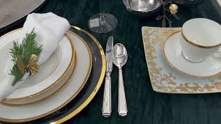 Majestic Winter #tablescape by William Ashley