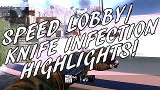 5ON KILLCHAIN?! (BO2 KNIFE INFECTION/SPEED LOBBY HIGHLIGHTS!)