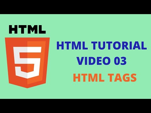 HTML Tags | HTML Tutorial Video 03 - YouTube