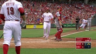 WSH@CIN: Cozart sends an RBI single to right