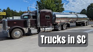 Truck Spotting in South Carolina - Peterbilt, Mack tankers and more!