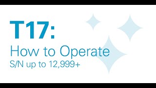 T17 Ride-On Scrubber | How To Operate (SN lower than 13000) | Tennant Company