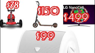 Definitive AW5500, Rollplay Flex Kart folding, Segway Scooter, Klipsch RP 140SA, LG Nancell81 Series