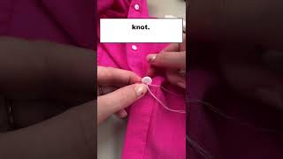 Correct way to sew button ✅✅ #sew #diy #fashion #sewing