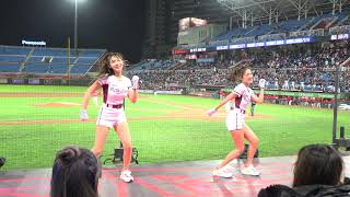 20210323桃猿開幕戰 學妹初登板  林襄 李芳 球員邱丹應援 Rakuten Girls 樂天女孩