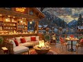 smooth jazz background music at cozy winter cafe ambience ⛄ warm jazz music for relax work study