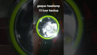 geepas headlamp 4000mah lithium batttery best headlamp #viral short#