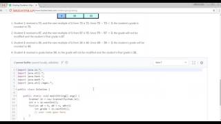 Hackerrank Solution - Grading Students Algorithms - Java version