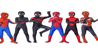 Kids Spider-Man Cosplay Fantasy Costumes Jumpsuit Superhero Miles Morales Movie Role Play