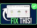INVALID SSL CERTIFICATE ERROR CODE 526 (2026) | Fix Cloudflare Error 526 Invalid SSL Certificate