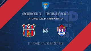 Highlights Paternò Calcio - FC Pompei | Giornata 18 Serie D - Girone I