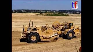 CATERPILLAR 627G Scrapers @ Work, Sinsheim, Germany, 05.08.2009.