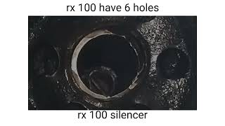 difference between rx 100 and rx 135 silencer