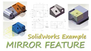 MIRROR and Delete Original - SolidWorks Example in Minutes!