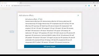 Embase - Medical device search