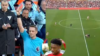 Myles Lewis-Skelly red card vs West Ham United vs Arsenal, Myles Lewis-Skelly Straight red card