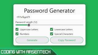 Build a Secure Password Generator Step-by-Step using JavaScript!