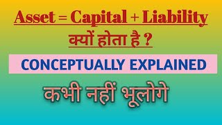 Accounting Equation | Why Assets = Capital+Liability | In Hindi | (Explained With Practical Example)