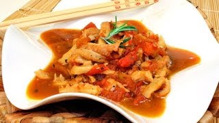 BEEF TRIPE IN TOMATO SAUCE