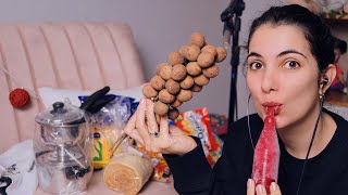 ASMR EXPERIMENTANDO COMIDAS DO RECIFE - Sweet Carol