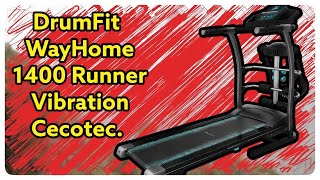 DrumFit WayHome 1400 Runner VibrationCinta de correr plegable. Cecotec