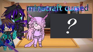 🇲🇽/🇺🇸 mobs de minecraft reaccionan a minecraft cursed imágenes {gacha club} video corto pero bueno.