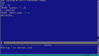 07 Using ASCII codes