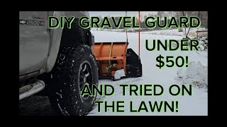 DIY Gravel guard for snowplow