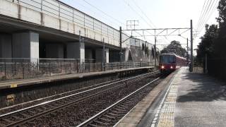 名鉄6800系+6500系  急行  一宮行き  名電長沢駅通過