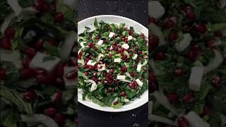 👍👌 ISPANAK SALATASI 💯  SPINACH SALAD #shorts  #shortsbeta #youtubeshorts