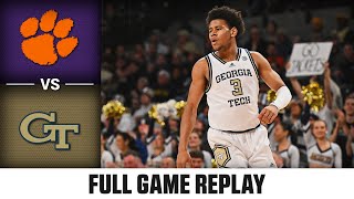 Clemson vs. Georgia Tech Full Game Replay | 2024-25 ACC Men's Basketball