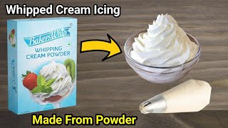 Whipped Cream Icing from Powder Whipping Cream | Bakers Whip Whipping Cream Powder Review | cake