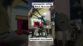 Magnum Pulldowns, Three Plates for 15 reps