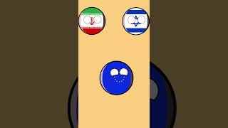 allies of Iran and Israel  #countryballs  #russia #usa #india #indonesia #turkey #uk #iran #israel