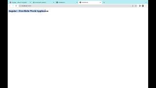 Angular Tutorial | Getting started - Angular Setup | hello-world application from scratch tutorial