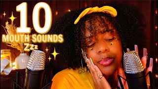 ASMR 10 Mouth Sounds That Will MELT Your Brain \u0026 Make You TINGLE 🤤✨(AT 1000% SENSITIVITY ♡)