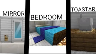 6+ HACKS OF BEDROOM, KITCHEN, BATHROOM FOR MINECRAFT BEDROCK AND MINECRAft#shorts #viral #minecraft
