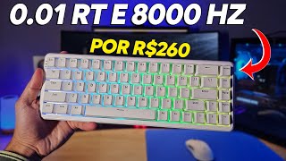 Ajazz Ak680 Max | TECLADO MAGNÉTICO CUSTO/BENEFÍCIO do Aliexpress com 0.01 Rapid Trigger e 8000Hz