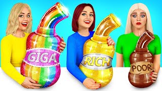 Rich vs Poor vs Giga Rich | Extreme Cooking Challenge by RATATA COOL