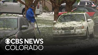 Hail causes damage in parts of the Denver metro area