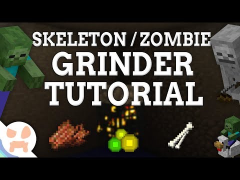 EASY 1.12.2 Skeleton / Zombie Grinder Tutorial | ALL Versions , XP & Loot EASY 1.12.2 Skeleton / Zombie Grinder Tutorial | ALL Versions , XP & Loot