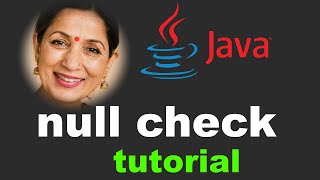 how to do a null check in Java