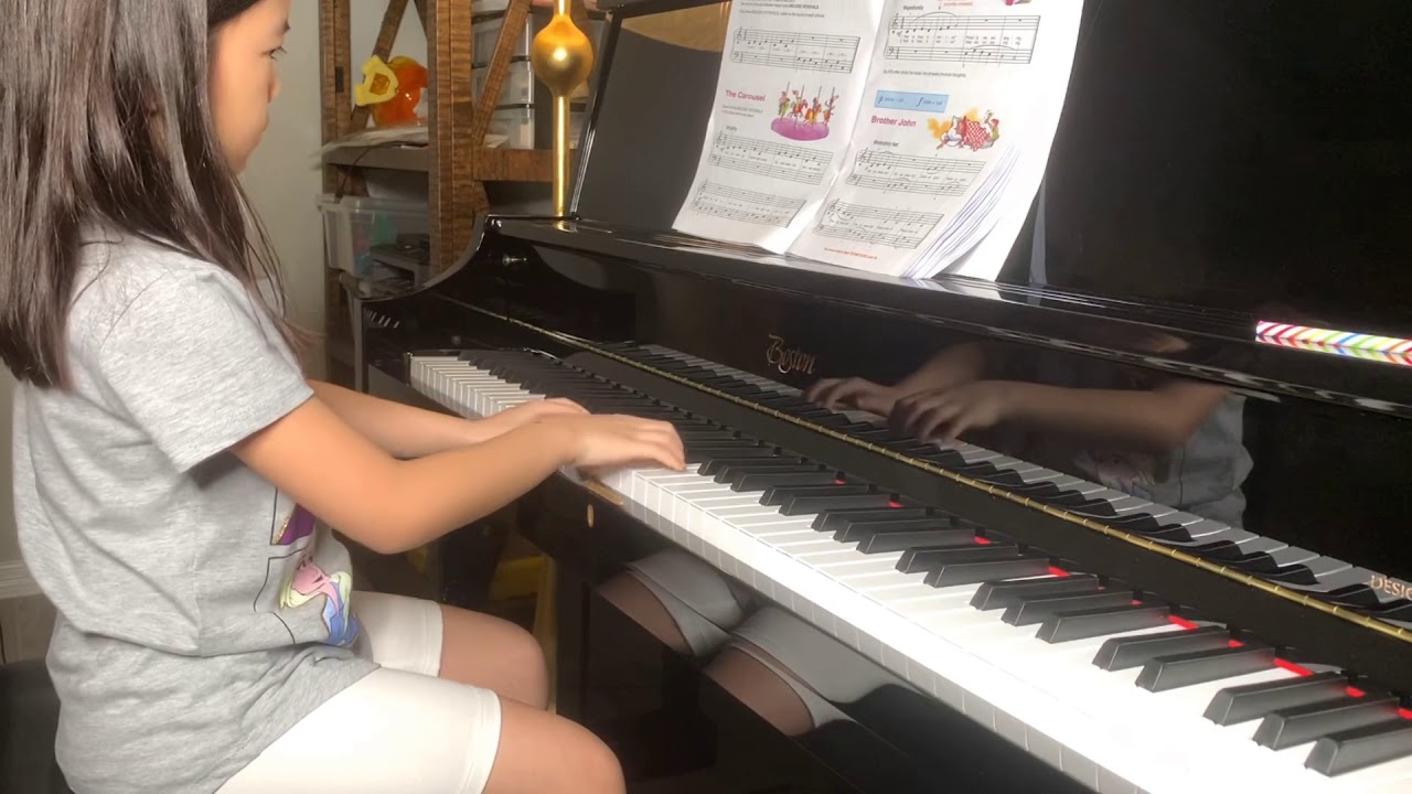 Alfred's Lesson Book Level 1B Brother John Piano - YouTube