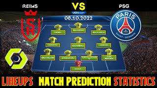 REIMS vs PSG Lineups, Match Prediction and Statistics, Players Missing | FRANCE LIGUE 1 Table